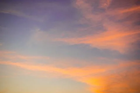 Sky with clouds and sun Stock Photos