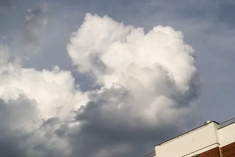 Sky with clouds and sun Stock Photos