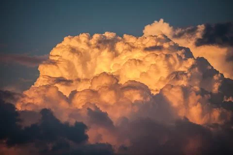 Sky with clouds and sun 스톡 사진