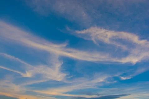 Sky with clouds and sunset 写真素材