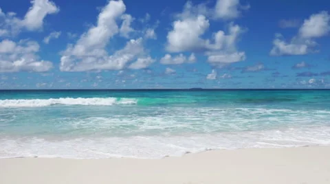 Sky clouds and tropical sea Stock Footage 49943397