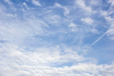 Sky clouds background, Blue sky in good weather days. Stock Photos