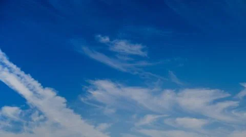 Sky clouds background, daytime blue sky with a beautiful pattern of clouds Foto stock