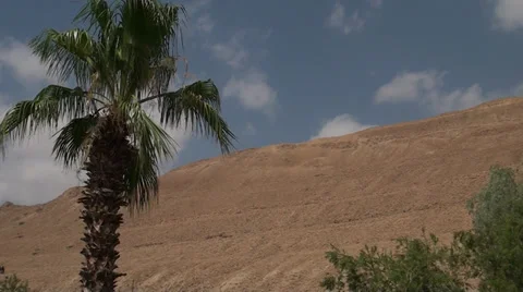 Sky with clouds on a background the mountains of the Judaic desert Video stock 39717691
