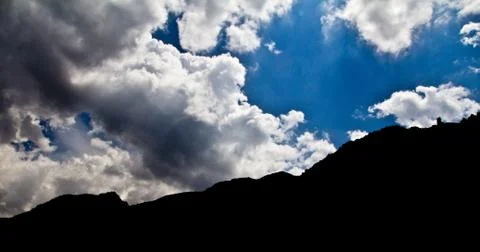 Sky with clouds in the background Stock Photos