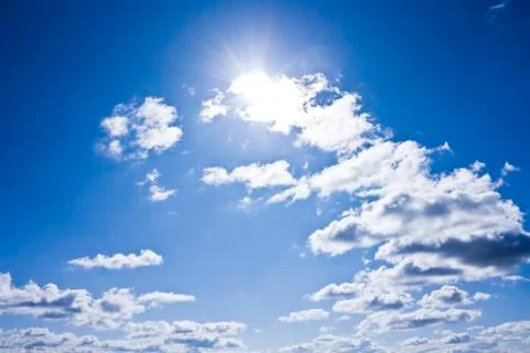 Sky clouds background Stock Photos