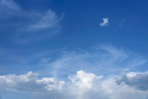 Sky clouds background. Stock Photos