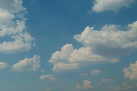 Sky with clouds background, sky cloud Stockfoto's