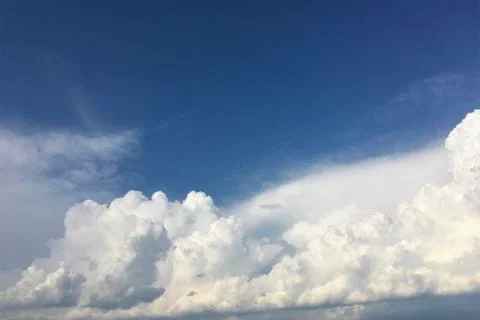 Sky clouds, beautiful clouds movement on the sky Stock Photos