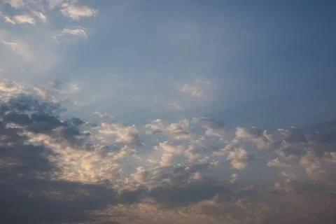 Sky, clouds, beautiful In the evening Stock Photos