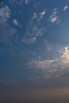 Sky, clouds, beautiful In the evening Stock Photos