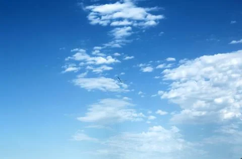 Sky clouds bird Stock Photos