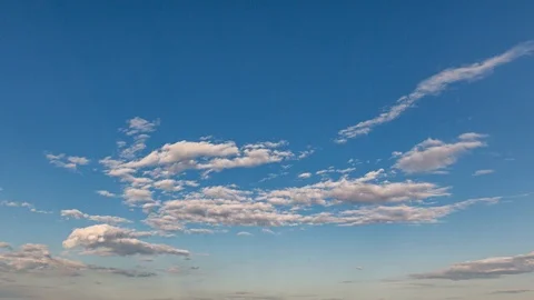 Sky clouds. Blue aerial landscape on light background. Empty background scene Stock Footage 124506166