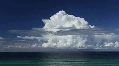 Sky Clouds Blue Ocean Timelapse Stock Footage 53472382