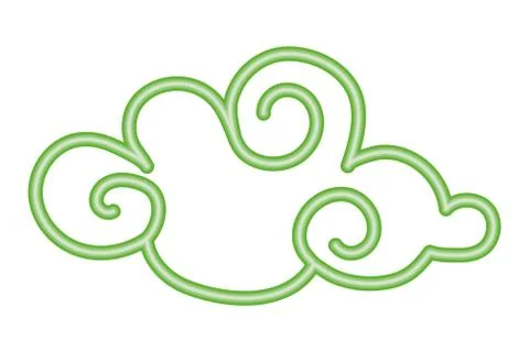 Sky clouds cartoon イラスト素材