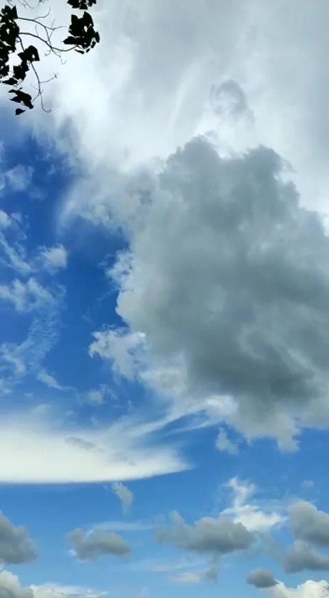 Sky-clouds-cloudsky-blue sky-white sky Stock Footage 155706230
