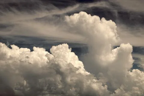 Sky with clouds. Cloudy skyscape background. Cloudscape sky background. Cloud in Stock Photos