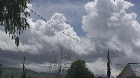 The sky in the Clouds in cloudy weather Vídeos de archivo 75855489