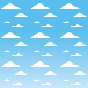Sky with clouds design Stock Illustration