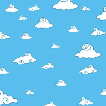 Sky with clouds design Stock Illustration