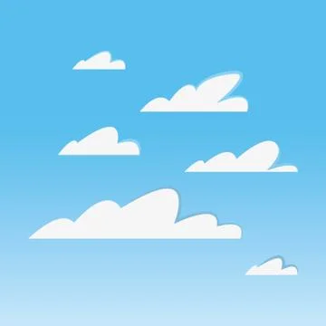 Sky with clouds design Stock Illustration