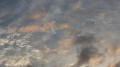 Sky with Clouds at Dusk Stock Photos