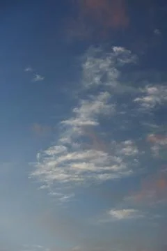 Sky clouds in dusk time Stock Photos