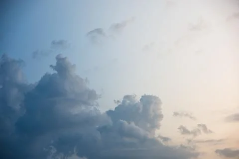 Sky clouds in the evening. Stock Photos