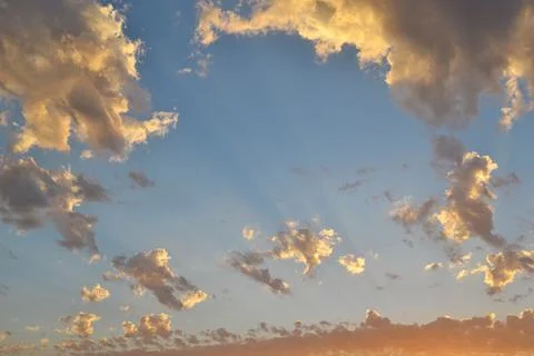 sky with clouds full of light  Stock Photos