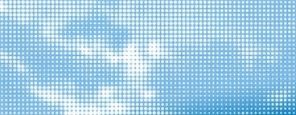 Sky with Clouds Halftone Vector Background. Trendy Backdrop for Your Design Stock Illustration