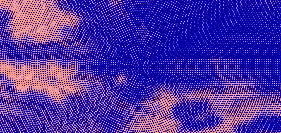 Sky with Clouds Halftone Vector Background. Trendy Backdrop for Your Busine.. Stock Illustration