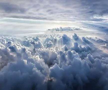 Sky clouds heaven Stock Photos