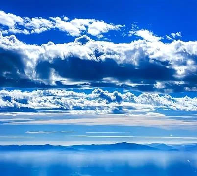 Sky clouds heaven Stock Photos