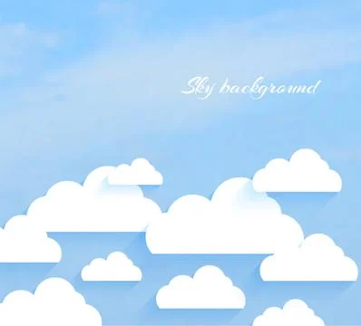 Sky with clouds Stock Illustration