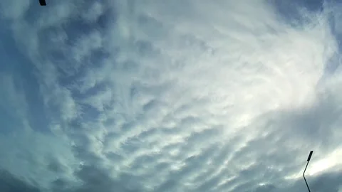 Sky, clouds, lamppost. time lapse Stock Footage 339171911