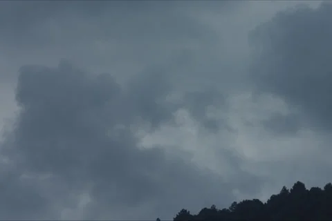 Sky Clouds Landscape In Cuenca, Spain Stock Footage 232009916