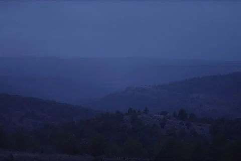 Sky Clouds Landscape In Cuenca, Spain Stock Footage 232032922