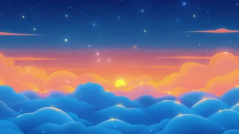 Sky clouds landscape theme scene Stock Footage 303814498