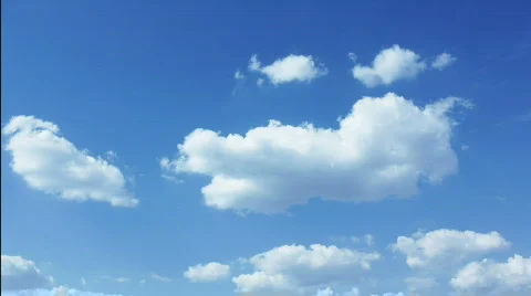 Sky with clouds - Loopable time lapse footage Stock Footage