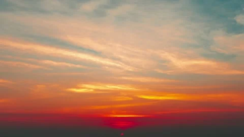 Sky with clouds on nature background Stock Footage 293147508