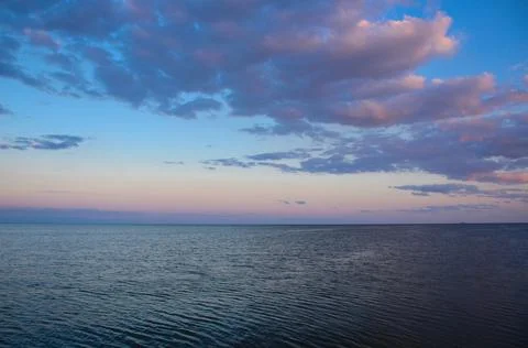 Sky with clouds over the sea Stock Photos