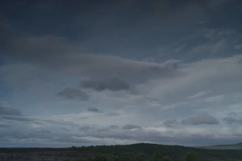 Sky Clouds Pan Landscape In Cuenca, Spain Stock Footage 232034425