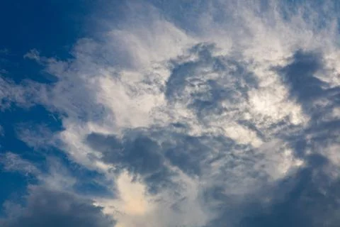 Sky clouds panorama Stock Photos