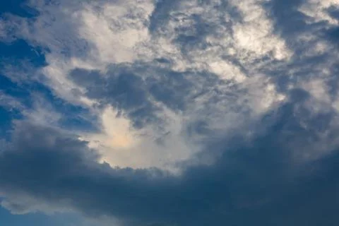 Sky clouds panorama Stock Photos