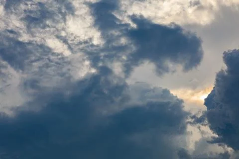Sky clouds panorama Stock Photos