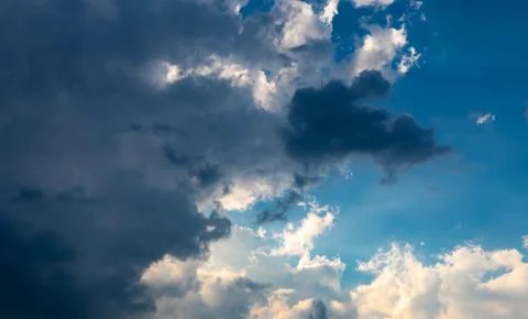 Sky clouds panorama Stock Photos