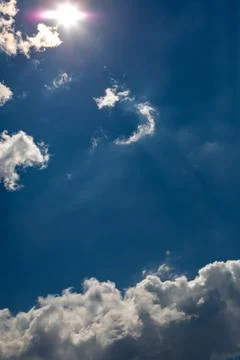 Sky clouds panorama Stock Photos