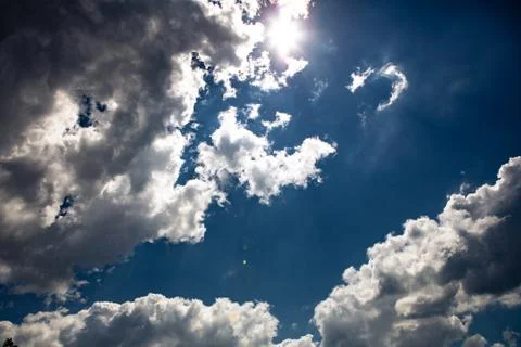 Sky clouds panorama Stock Photos