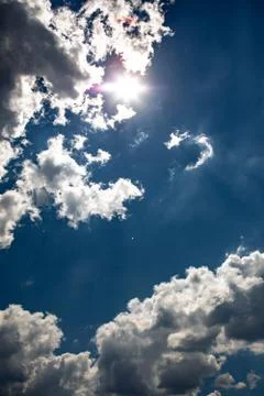 Sky clouds panorama Stock Photos