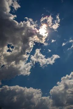 Sky clouds panorama Stock Photos